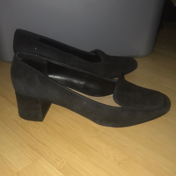 Black Suade Heels - Picture 2 of 3